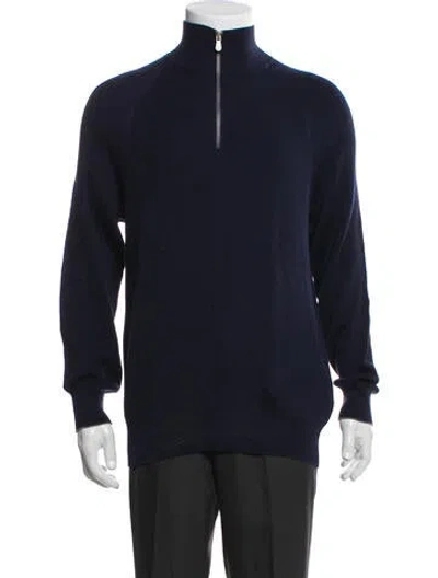 Pre-owned Brunello Cucinelli Striped Jacket In Blue