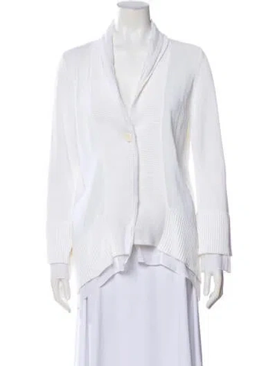 Pre-owned Brunello Cucinelli Striped Jacket In White