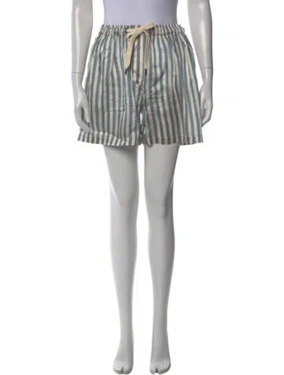 Pre-owned Brunello Cucinelli Striped Knee-length Shorts In Blue