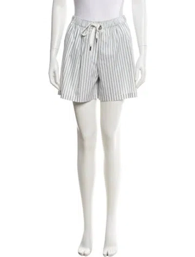 Pre-owned Brunello Cucinelli Striped Knee-length Shorts In Green