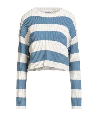 Brunello Cucinelli Striped Knit Sweater In Multi