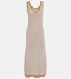 Brunello Cucinelli Striped Knitted Maxi Dress