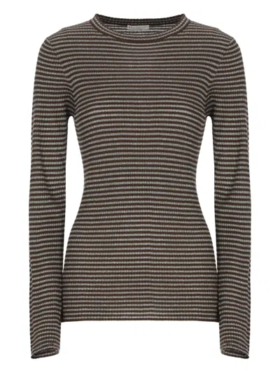 BRUNELLO CUCINELLI STRIPED KNITWEAR