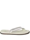 Brunello Cucinelli Rubber Flip-flop Slides In White
