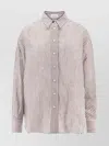 Brunello Cucinelli Striped Linen And Silk Shirt