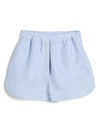 Brunello Cucinelli Kids' Striped Linen Shorts