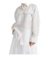 Brunello Cucinelli Striped Long-sleeve Shirt In White