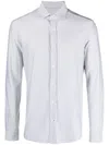 Brunello Cucinelli Striped Long-sleeve Shirt In Green