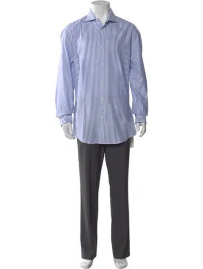 Pre-owned Brunello Cucinelli Striped Long Sleeve Shirt In Multi