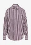 Brunello Cucinelli Logo Striped Long-sleeved Shirt