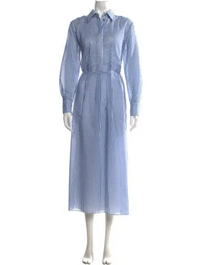 Pre-owned Brunello Cucinelli Striped Midi Length Dress In Multi