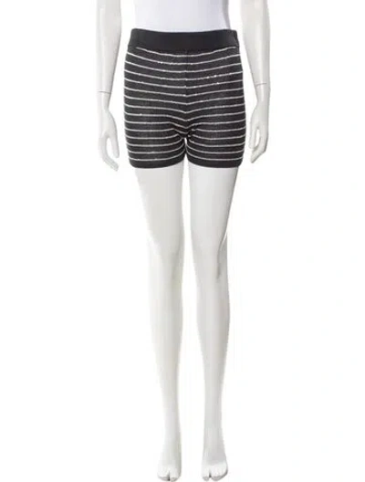 Pre-owned Brunello Cucinelli Striped Mini Shorts W/ Tags In Blue