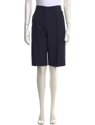 Pre-owned Brunello Cucinelli Striped Mini Shorts W/ Tags In Blue