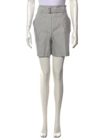 Pre-owned Brunello Cucinelli Striped Mini Shorts W/ Tags In Blue