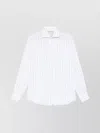 Brunello Cucinelli Striped Pattern Linen Shirt
