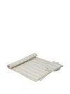 Brunello Cucinelli Striped-pattern Table Runner And Napkin (set Of Three) In Neutral