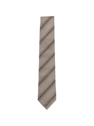 BRUNELLO CUCINELLI STRIPED-PATTERN TIE