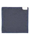 Brunello Cucinelli Striped Pocket Square In Blue