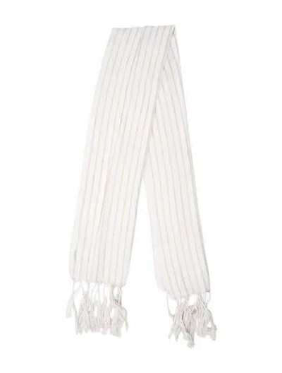 Pre-owned Brunello Cucinelli Striped Scarf