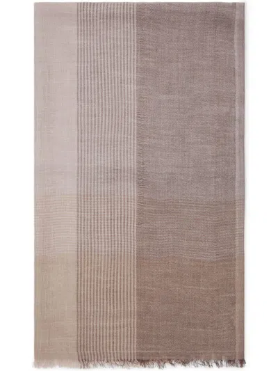 BRUNELLO CUCINELLI STRIPED SCARF