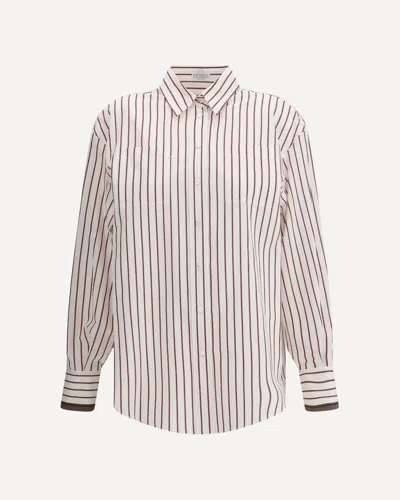 BRUNELLO CUCINELLI STRIPED SHIRT