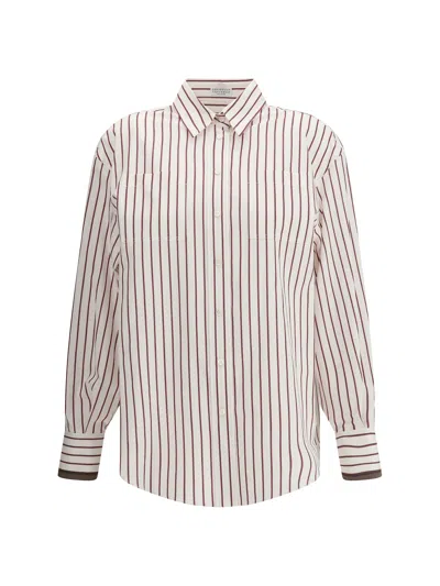 BRUNELLO CUCINELLI STRIPED SHIRT
