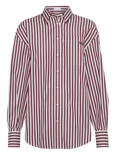 BRUNELLO CUCINELLI STRIPED SHIRT
