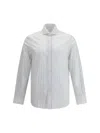 Brunello Cucinelli Men Striped Shirt In White