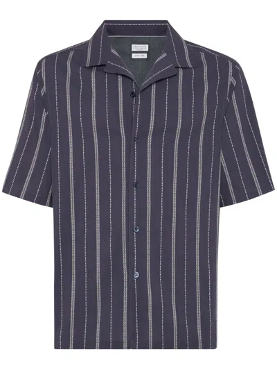 BRUNELLO CUCINELLI STRIPED SHIRT