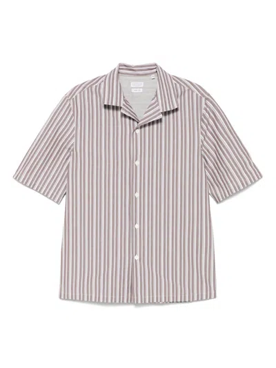 BRUNELLO CUCINELLI STRIPED SHIRT - MEN'S - COTTON