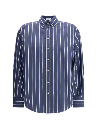 BRUNELLO CUCINELLI STRIPED SHIRT