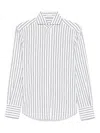 Brunello Cucinelli Gestreiftes Hemd In White