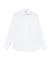 Brunello Cucinelli Striped Shirt In White