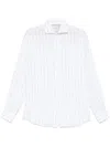 Brunello Cucinelli Striped Shirt In White