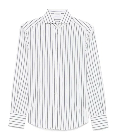 BRUNELLO CUCINELLI STRIPED SHIRT