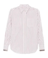 Brunello Cucinelli Striped Shirt In White