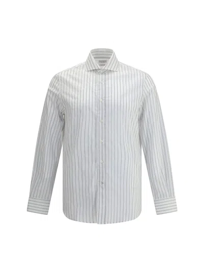 BRUNELLO CUCINELLI STRIPED SHIRT