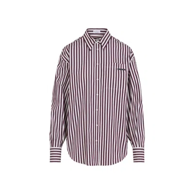 Brunello Cucinelli Striped Shirt Women In White