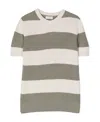 Brunello Cucinelli Striped Short-sleeve T-shirt In Gray