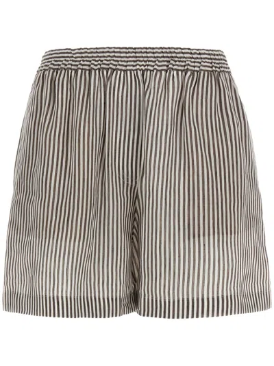 BRUNELLO CUCINELLI STRIPED SHORTS