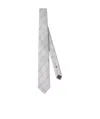 Brunello Cucinelli Striped Silk Tie In White