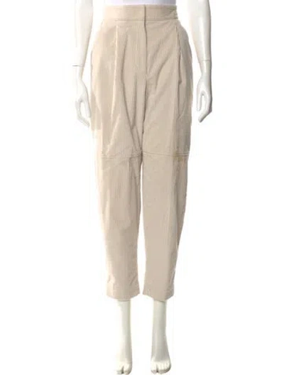 Pre-owned Brunello Cucinelli Striped Straight Leg Pants In Neutral
