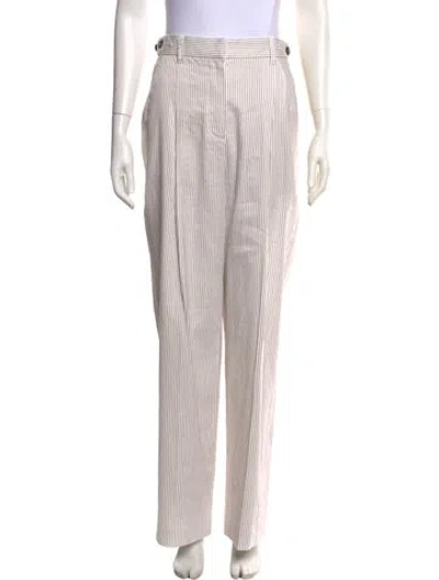 Pre-owned Brunello Cucinelli Striped Straight Leg Pants W/ Tags In Multi