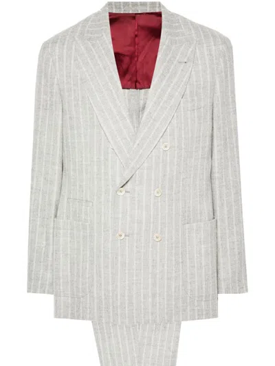 BRUNELLO CUCINELLI STRIPED SUIT
