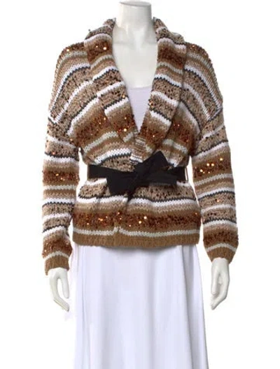 Pre-owned Brunello Cucinelli Striped Sweater W/ Tags In Multi