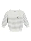 Brunello Cucinelli Striped Sweater In White