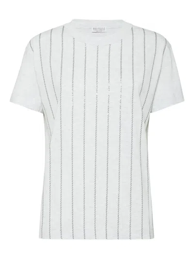 BRUNELLO CUCINELLI STRIPED T-SHIRT