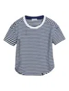 Brunello Cucinelli Striped T-shirt In Blue
