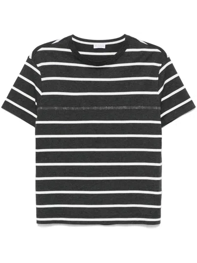 BRUNELLO CUCINELLI STRIPED T-SHIRT