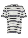 BRUNELLO CUCINELLI STRIPED T-SHIRT MULTICOLOR